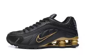 trainers nike shox r4 hommes chaussures rival black gold